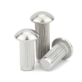 stainless steel pan head solid rivet knurled rivet for nameplate